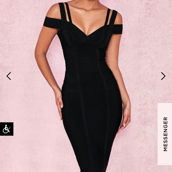 House of CB Dresses Mimi Black Off Shoulder Bandage Dress Poshmark